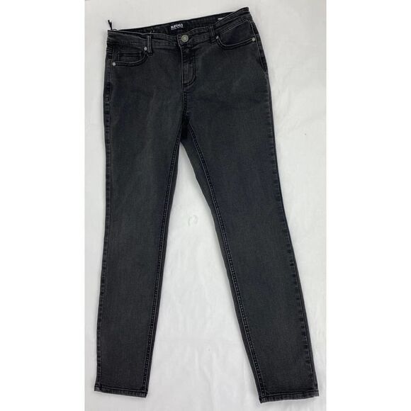 NWOT Buffalo David Bitton Francesca Mid-Rise Skinny Jeans Black - Size 8/29 - Picture 1 of 11
